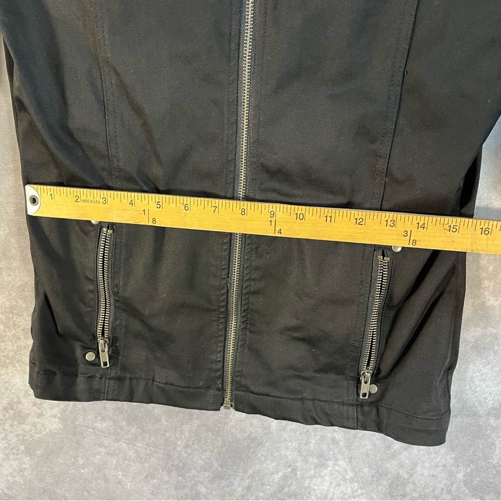 Lip Service Slim Fit Black Slayer Jacket w Zipper Pockets & Buckle Sleeves SMALL - Picture 6 of 8